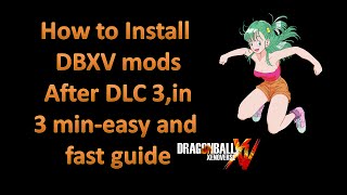 How to mod Xenoverse 1